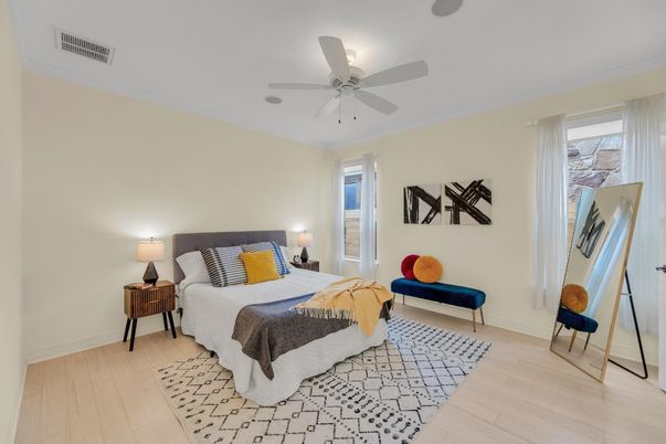 Bedroom, Interior, Wood Texture Flooring
