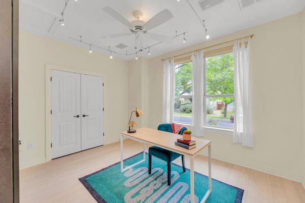 Home Office, Interior, Wood Texture Flooring