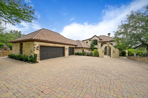 Attached, Backyard, Exterior, Facade, Mediterranean