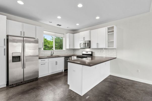 Interior, Kitchen, Recessed Lighting, Stainless Steel Appliances