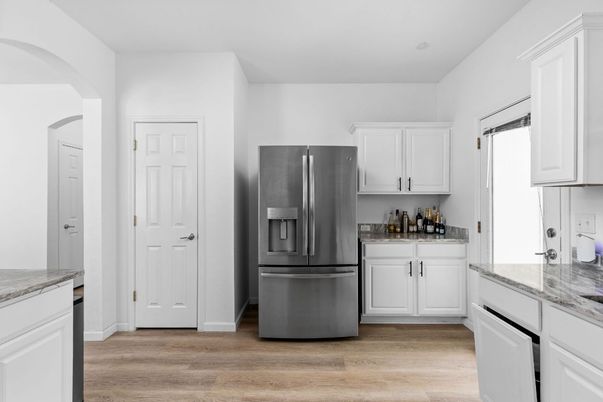 Interior, Kitchen, Wood Texture Flooring