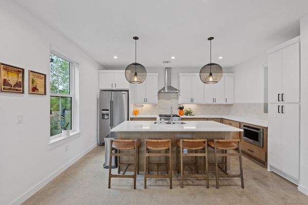 Interior, Kitchen, Pendant Lights, Recessed Lighting, Stainless Steel Appliances