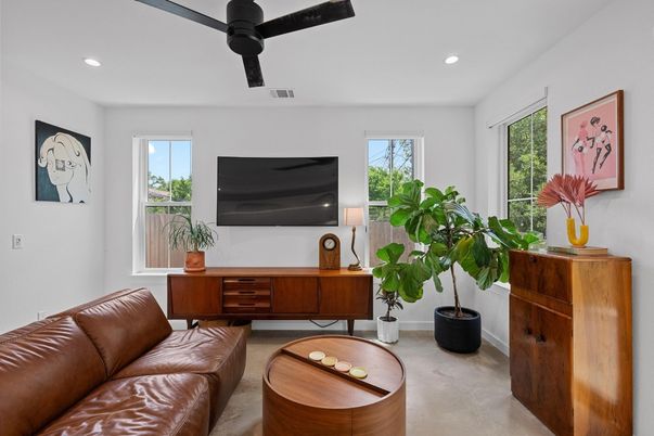 Interior, Living room, Recessed Lighting