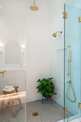Bathroom, Glass Shower, Interior