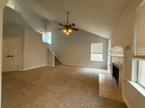 Empty room, Fireplace, Interior