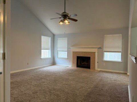 Empty room, Fireplace, Interior
