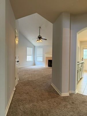 Empty room, Fireplace, Interior