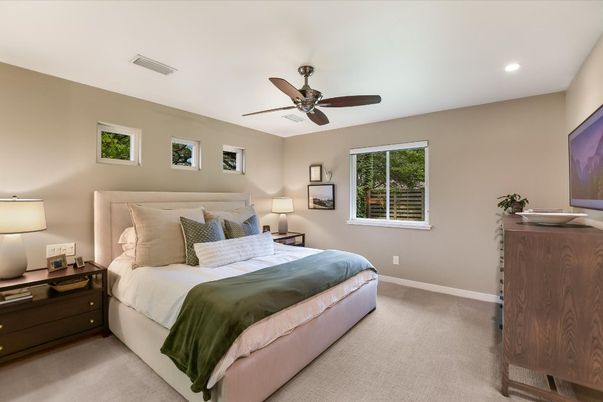 Bedroom, Interior, Recessed Lighting