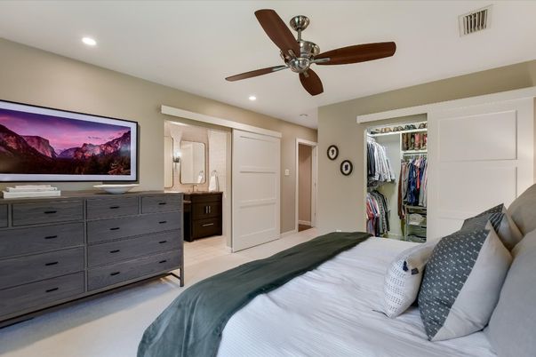 Bedroom, Interior, Recessed Lighting