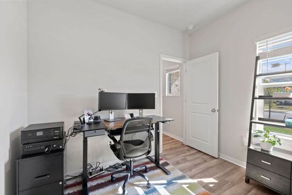 Home Office, Interior, Wood Texture Flooring