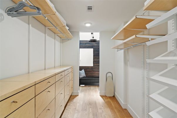 Interior, Walk-in Closets, Wood Texture Flooring
