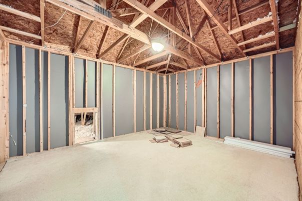 Empty room, Interior, Wooden Beams, Wooden Ceilings