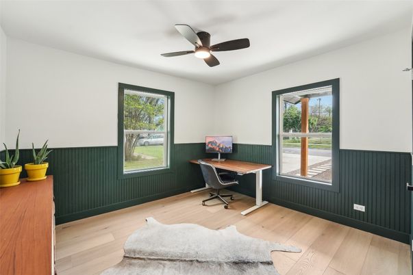 Home Office, Interior, Wood Texture Flooring