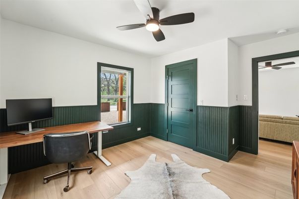 Home Office, Interior, Wood Texture Flooring