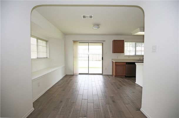 Empty room, Interior, Kitchen, Wood Texture Flooring