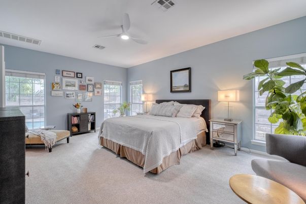 Bedroom, Interior, Recessed Lighting