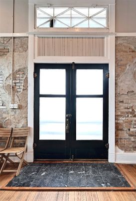 Fireplace, Interior, Stone Walls, Wood Texture Flooring