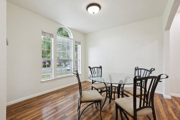 Dining room, Interior, Wood Texture Flooring