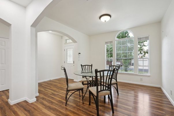 Dining room, Interior, Wood Texture Flooring