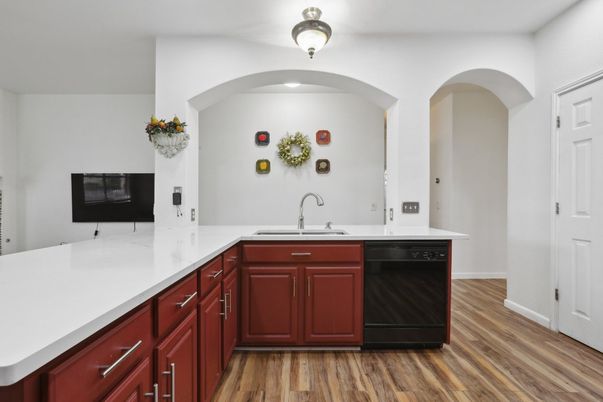 Interior, Kitchen, Wood Texture Flooring