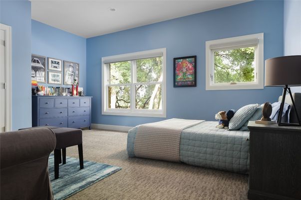 Bedroom, Interior, Recessed Lighting