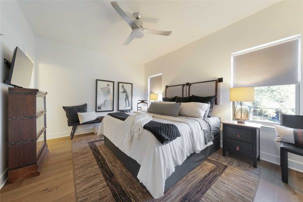 Bedroom, Interior, Wood Texture Flooring