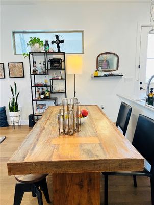 Dining room, Interior, Wood Texture Flooring