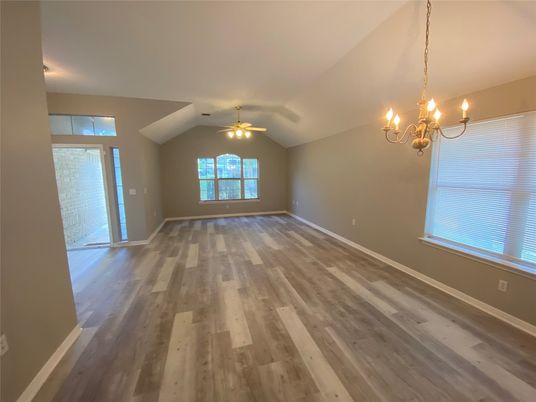 Chandelier, Empty room, Interior, Wood Texture Flooring