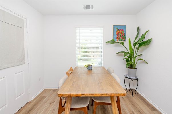 Dining room, Interior, Wood Texture Flooring