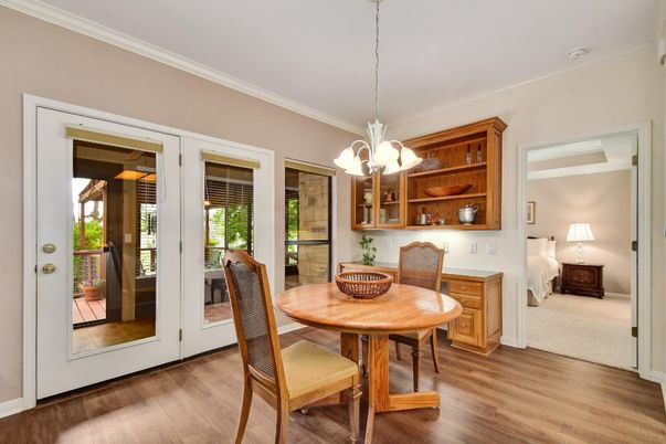 Chandelier, Dining room, Interior, Pendant Lights, Wood Texture Flooring