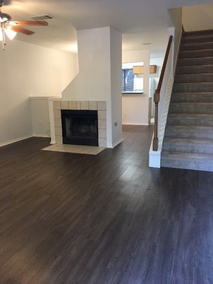 Fireplace, Interior, Wood Texture Flooring