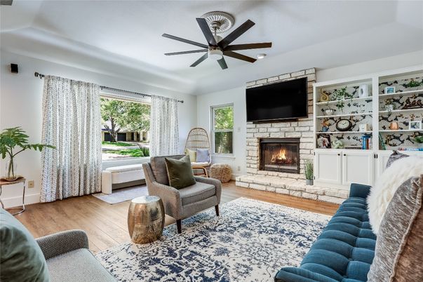 Fireplace, Interior, Living room, Wood Texture Flooring