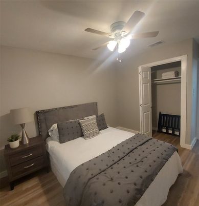 Bedroom, Interior, Wood Texture Flooring