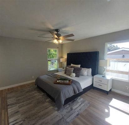 Bedroom, Interior, Wood Texture Flooring