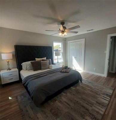 Bedroom, Interior, Wood Texture Flooring