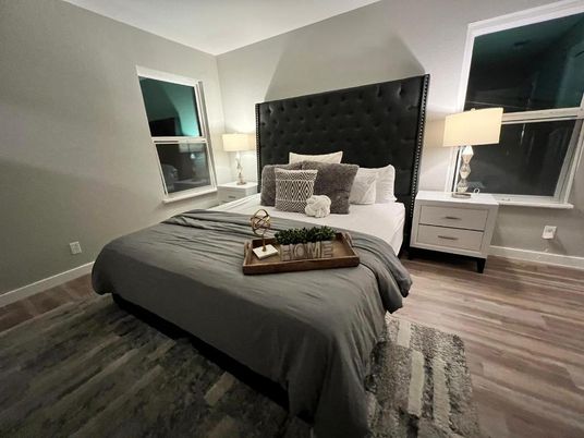 Bedroom, Interior, Wood Texture Flooring