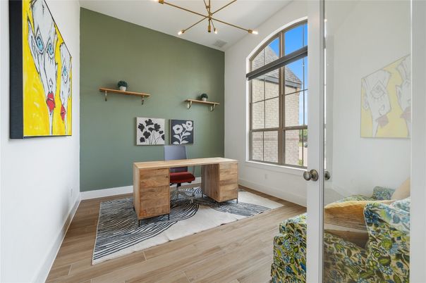 Home Office, Interior, Wood Texture Flooring