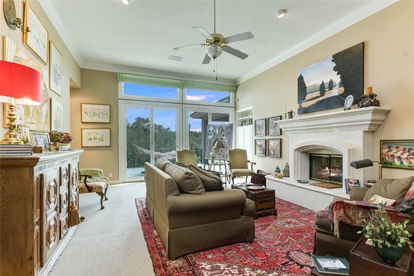 Fireplace, Interior, Living room, Recessed Lighting