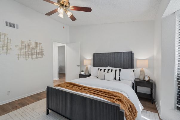 Bedroom, Interior, Wood Texture Flooring