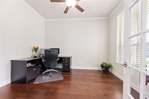 Home Office, Interior, Wood Texture Flooring