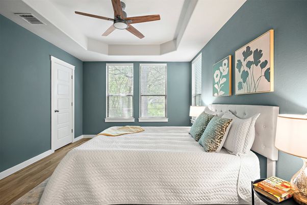 Bedroom, Interior, Wood Texture Flooring