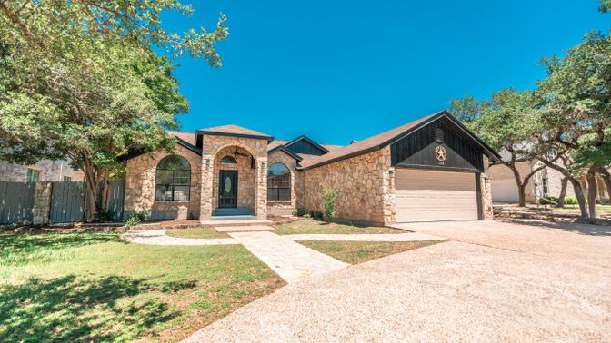 Attached, Backyard, Exterior, Facade, Brick Traditional