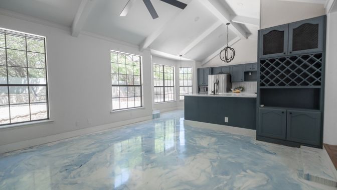 Empty room, Interior, Kitchen, Marble