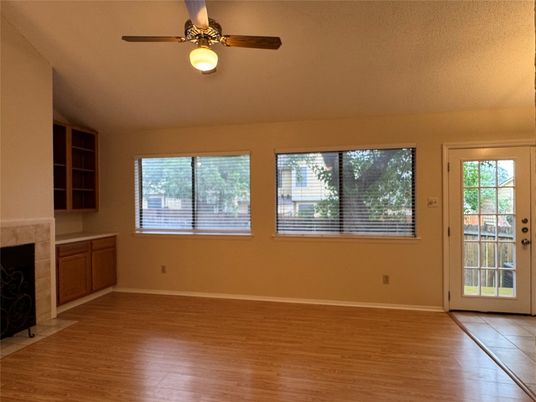Empty room, Fireplace, Interior, Wood Texture Flooring