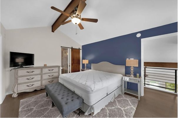 Bedroom, Interior, Wooden Beams