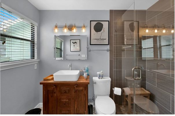 Bathroom, Glass Shower, Interior