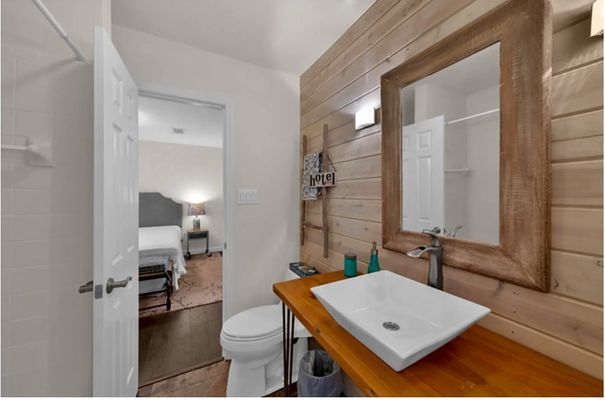 Bathroom, Bedroom, Interior, Wood Texture Flooring, Wooden Walls