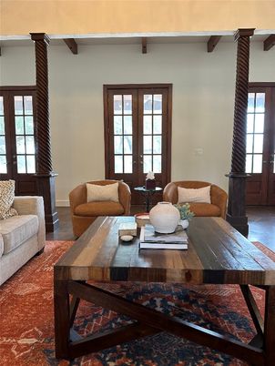 Interior, Living room, Wooden Beams