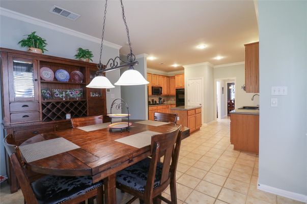 Dining room, Interior, Kitchen, Pendant Lights, Recessed Lighting