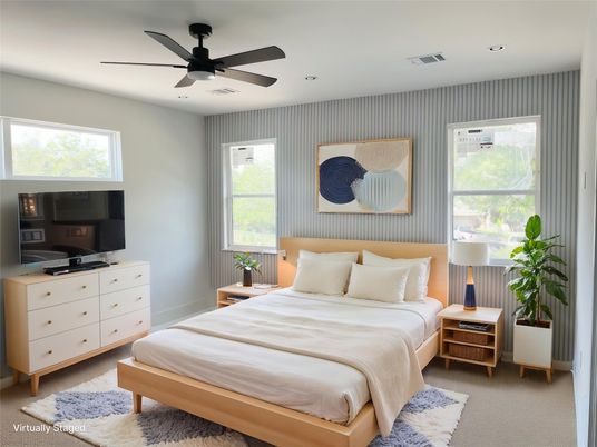 Bedroom, Interior, Recessed Lighting